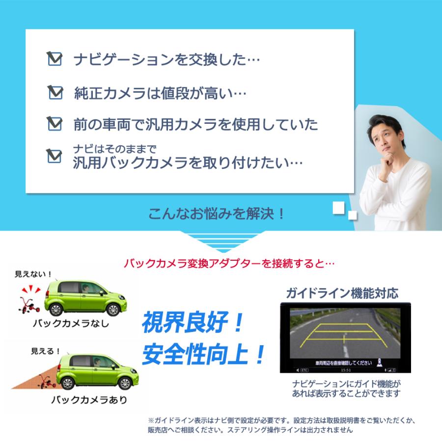 ALPINE（アルパイン） バックカメラ 変換 ハーネス ALPINE RCA変換