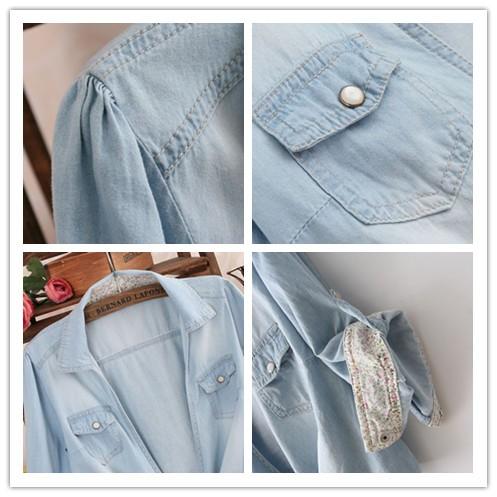 デニムシャツ 裾結び デニム 半袖シャツ 7分袖ダンガリーシャツボレロ ショート丈 Uvカット デニム カーディガン メール便送料無料 Ane Style アネ スタイル 通販 Yahoo ショッピング