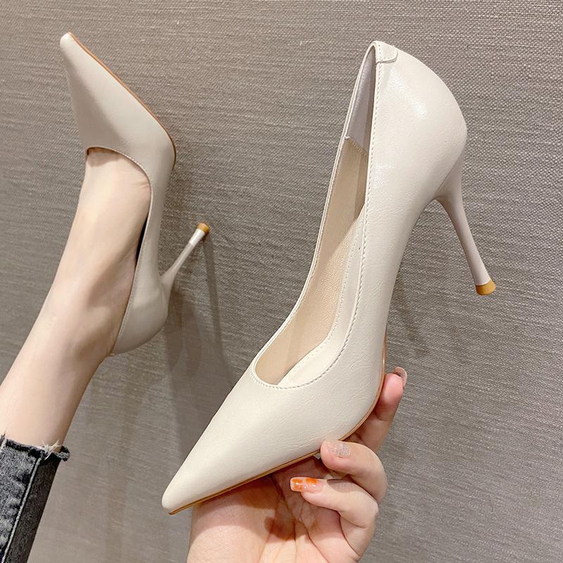 パンプス ポインテッドトゥ ピンヒール ハイヒール レディース 美脚 走れる 9cm 通勤 オフィス 結婚式 フォーマル 冠婚葬祭 就活