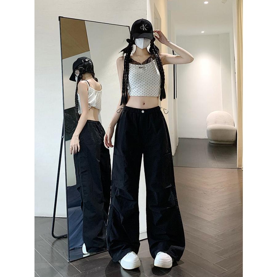 カーゴパンツ レディース ワイドパンツ ゆったり 涼しい 冷感 接触冷感