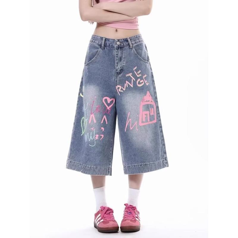 ガウチョパンツ レディース 膝下 ハーフパンツ クロップドパンツ