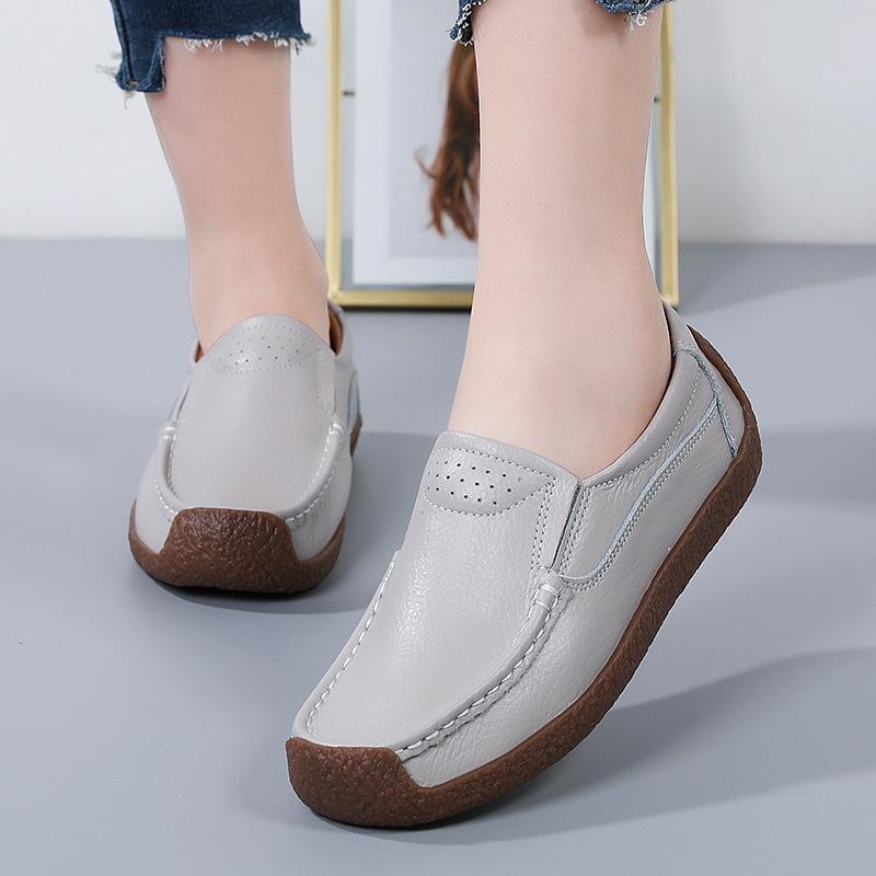 ドライビングシューズ レディース 本革 モカシン スリッポン フラット