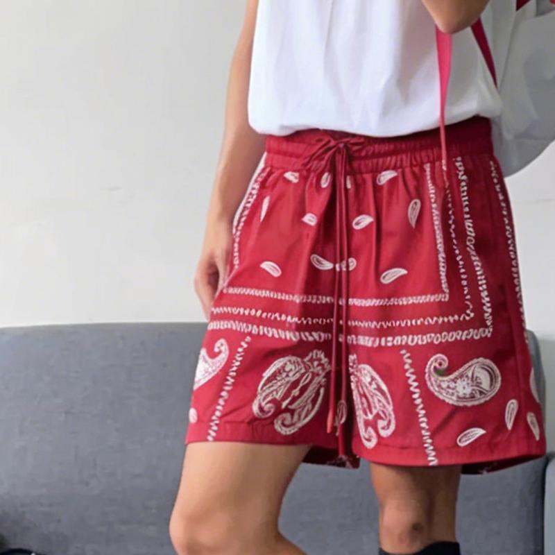 ショートパンツ アロハ風 ペイズリー柄 ハーフパンツ 半ズボン メンズ