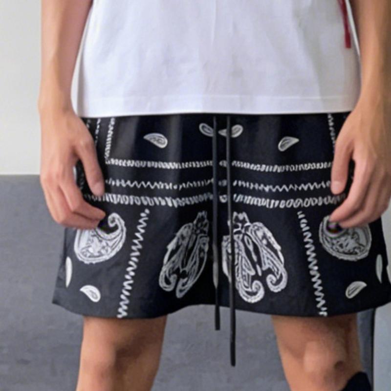 ショートパンツ アロハ風 ペイズリー柄 ハーフパンツ 半ズボン メンズ