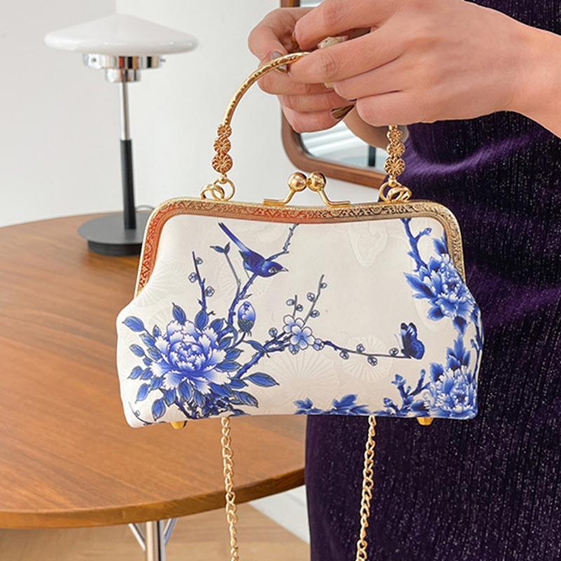 レディース パーティーバッグ ハンドバッグ 結婚式 花刺繍 フラワー