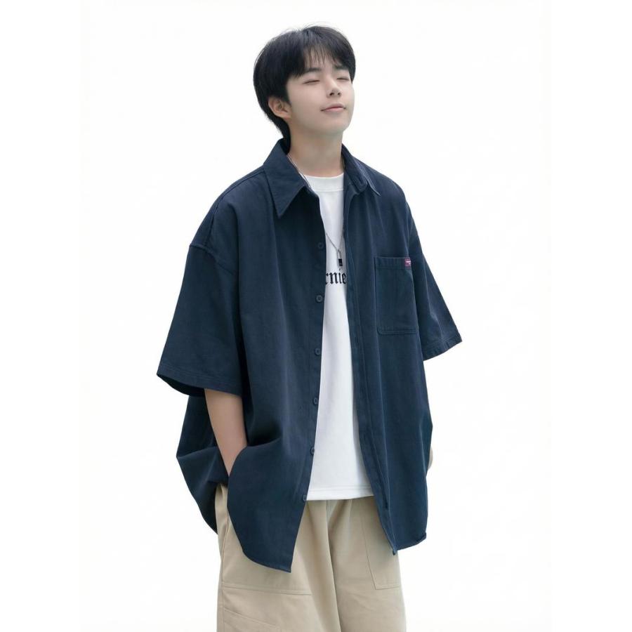 カジュアルシャツ メンズ ビッグシルエット オーバーサイズ