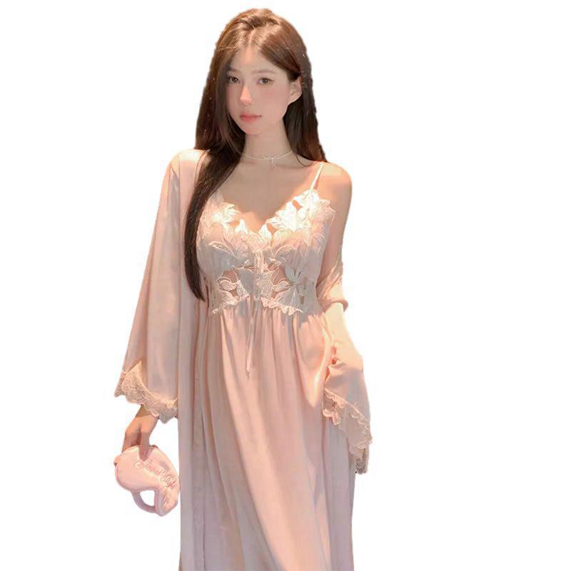 Tunic 花・エンジェル総柄 プリントルームウェア ネグリジェ ナイトウェア ネグリジェ 花柄 寝巻き ルームウェア 春服 夏