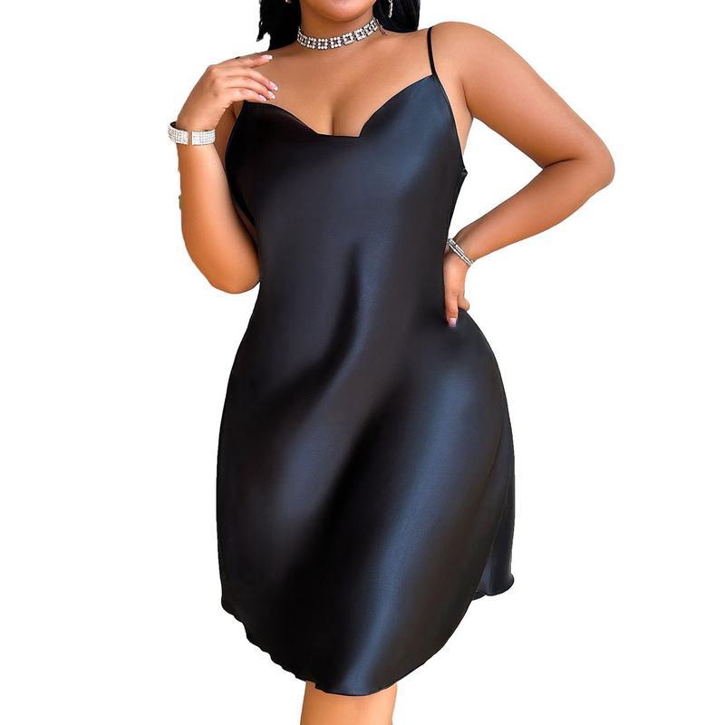 セクシー スリップ XL-5XL ランジェリー キャミソール ワンピース