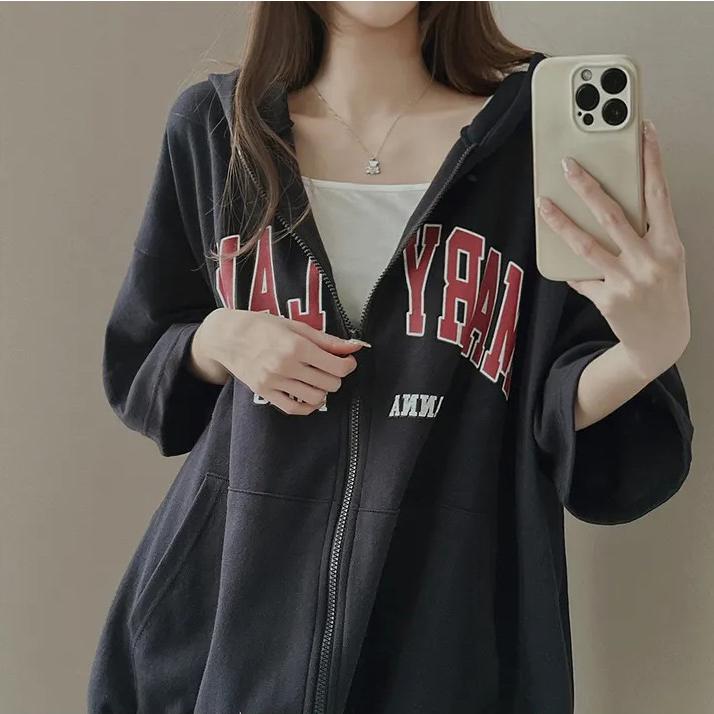ビッグシルエット パーカー レディース Tシャツ ジップアップパーカー 