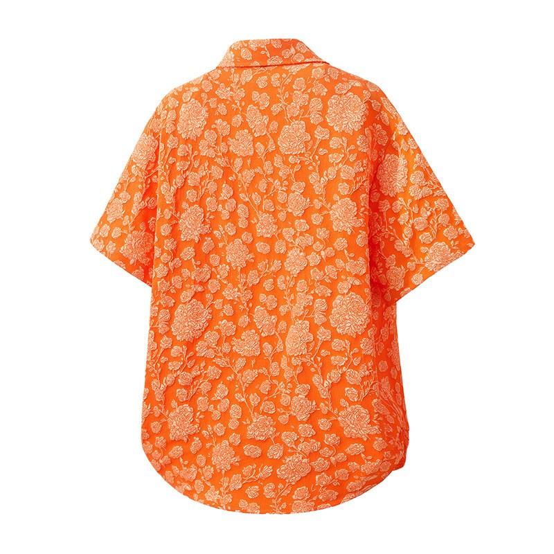 アロハシャツ メンズ 半袖 花柄シャツ 総柄 カジュアルシャツ 透け感