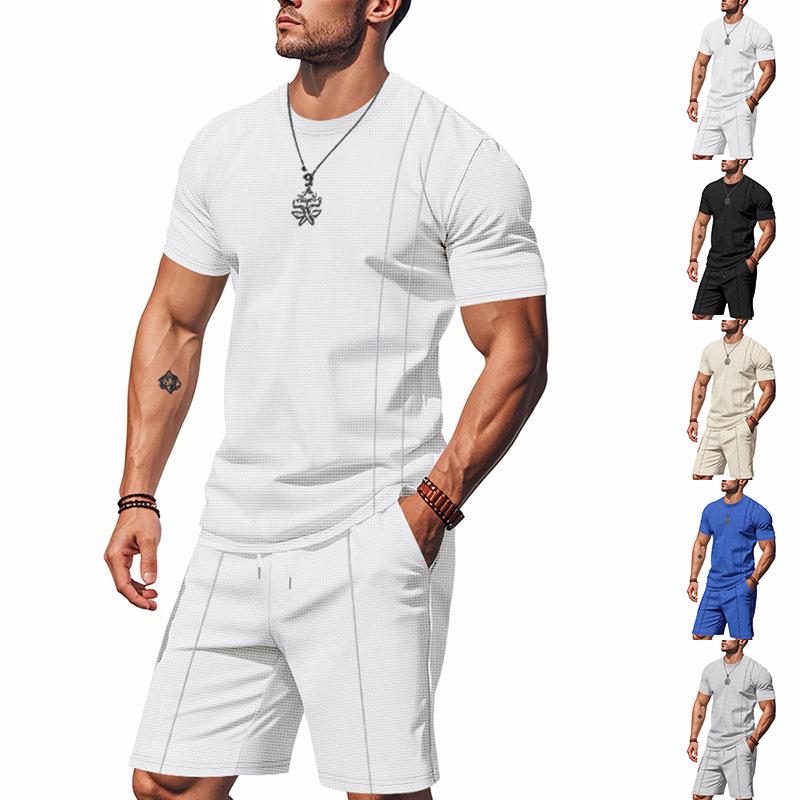tシャツ セットアップ 上下 メンズ 夏服 ショートパンツ トップス 半袖