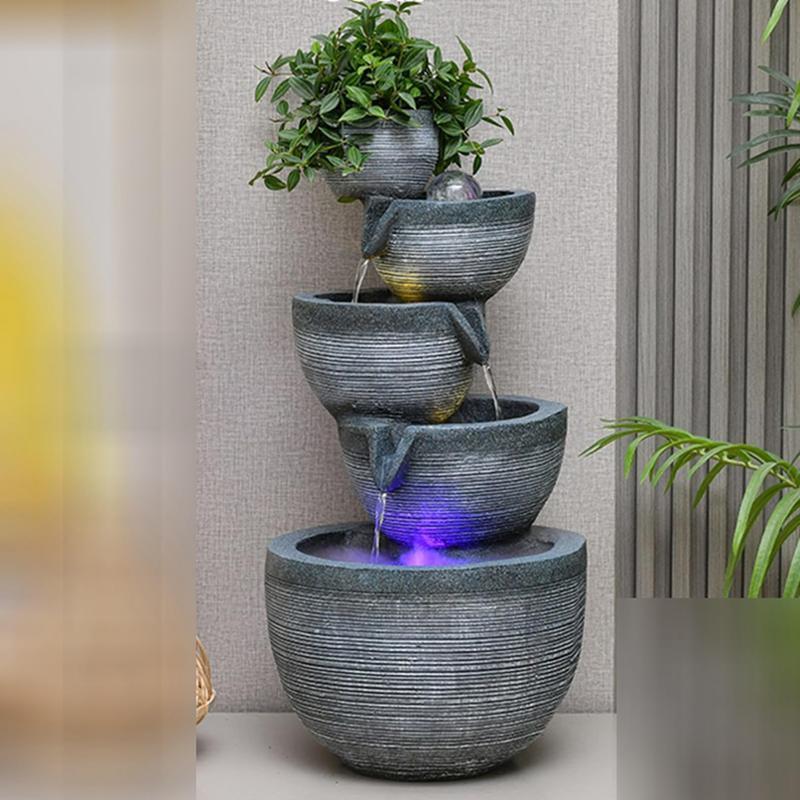 卓上噴水 室内噴水 置物 風水 ヨーロッパ風 財運 商売繁盛 噴水 滝