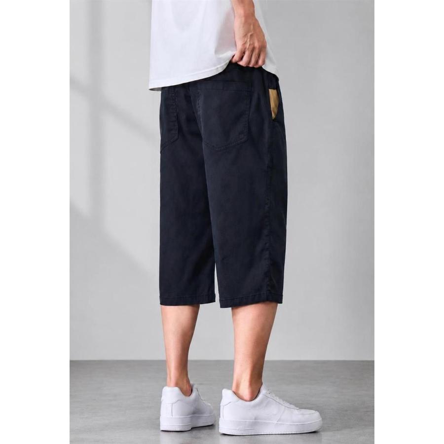 クロップドパンツ メンズ 七分丈 夏 接触冷感 リヨセル 涼しい 3/4丈