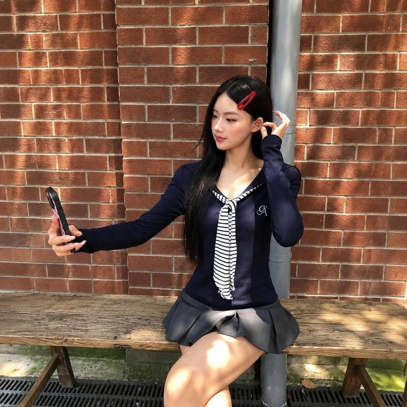 セーラーカラー カットソー レディース 長袖 Tシャツ セーラー風