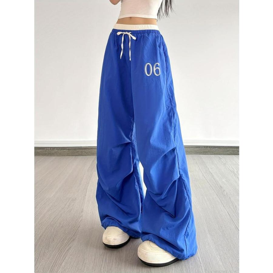 カーゴパンツ レディース パラシュートパンツ ワイド ストリート系