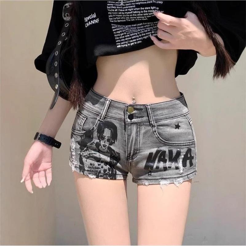 デニムショートパンツ レディース ローライズ ホットパンツ 美脚 極短