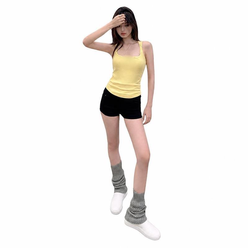 デニムショートパンツ レディース ローライズ ホットパンツ ストレッチ