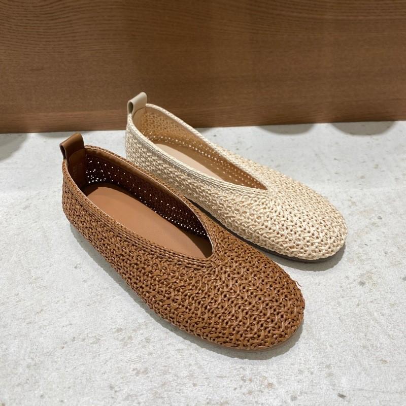 ほぼ未使用】elegance卑弥呼 メッシュ フラットシューズ シースルー