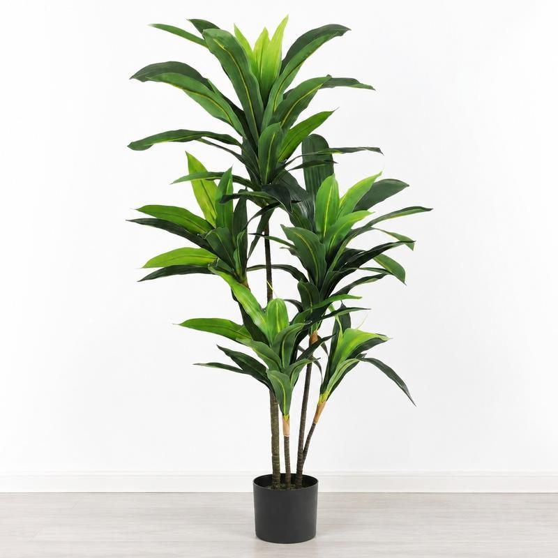 直接引き取り限定人工観葉植物 ドラセナ フェイクグリーン フェイクグリーン 大型 ドラセナ 幸福の木 高さ120cm 人工観葉植物