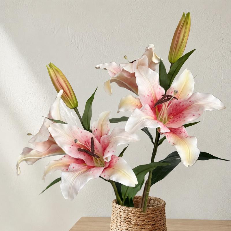 造花 百合 リアル カサブランカ フェイクフラワー 大きめ ゆり 高見え