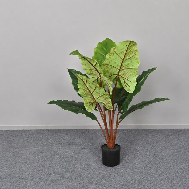 人工観葉植物 クワズイモ 高さ90cm アロカシア 本物そっくり 枯れない