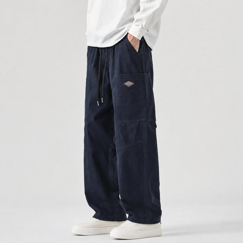 カーゴパンツ メンズ ワイドパンツ ワーク 体型カバー ゆったり ストレート カジュアル ロング 春 夏 秋 作業着 ミリタリー おしゃれ |  | 02