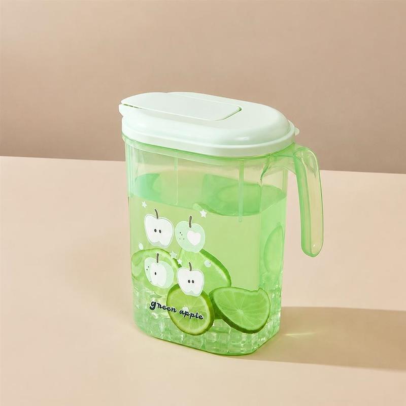 冷水筒 ピッチャー 麦茶ポット 1.8リットル 耐熱 ワンプッシュ 開閉