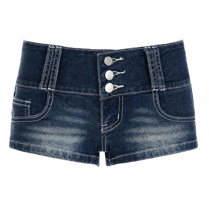 デニムショートパンツ レディース ローライズ ホットパンツ タイト