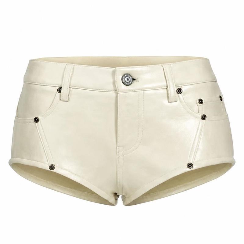 レザーショートパンツ レディース ホットパンツ ローライズ マイクロ