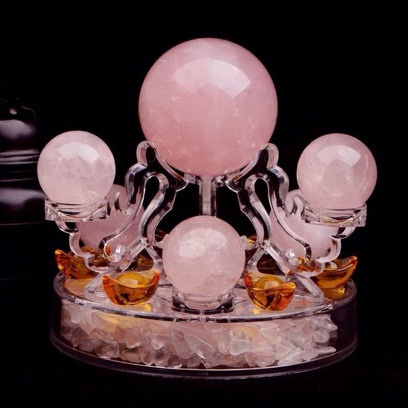 七星陣 台座 丸玉 ディスプレイスタンド アクリル製 水晶玉 天然石