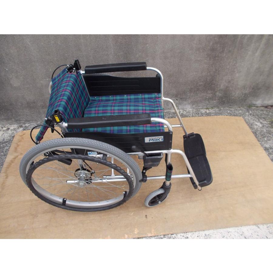 TS-24-0109-08 ミキ アルミ自走式車いす M-1シリーズ MPN-43JD（一部 