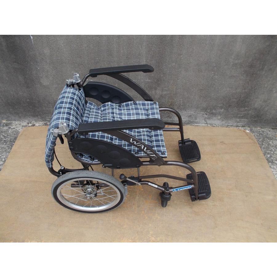 TS-25-0428-06　一部地域を除き送料無料　レッグサポートなし　カワムラサイクル　介助用標準車いす　WAVIT (ウェイビット)　WA16-40 TS-25-0428-06 一部地域を除き送料無料 レッグサポートなし カワムラ