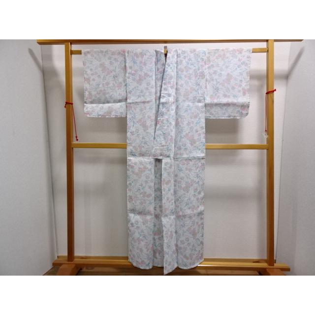 流行のアイテム流行のアイテムアンティーク 本麻 小千谷縮 花 着物