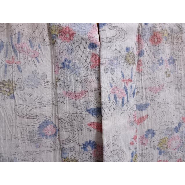 アンティーク 本麻 小千谷縮 里山 花 着物、浴衣 | thats-how-we-roll