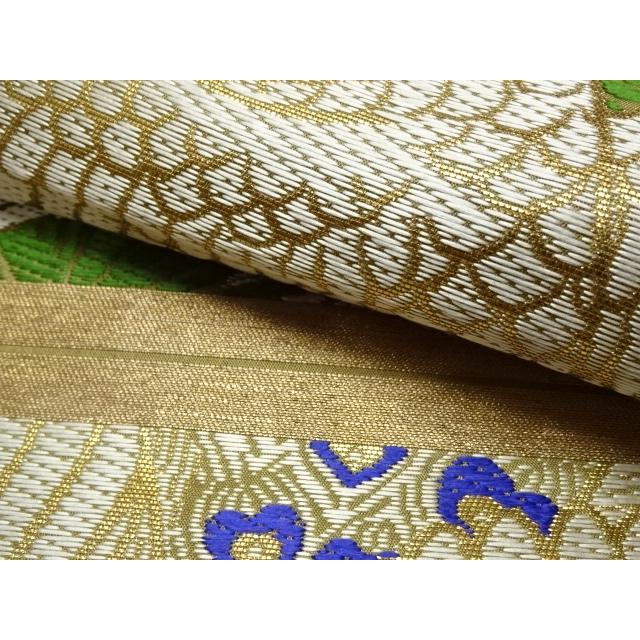 アンティーク丸帯　引き抜き柄　孔雀　唐織　牡丹　松 |  | 07