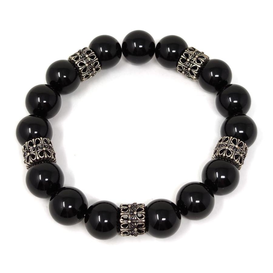 ラドンビーズプレスレット　メンズ SALE】チェーンxビーズミックス 1連ラップブレスレット メンズ