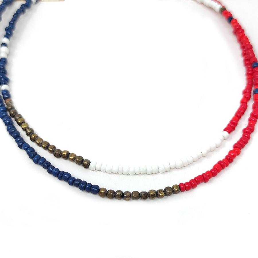 メンズ ビーズ ネックレス ネイティブ インディアン ミックス