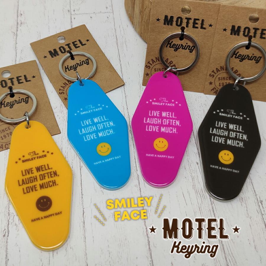 スマイル モーテルキーホルダー ニコちゃん アクリル ホテル