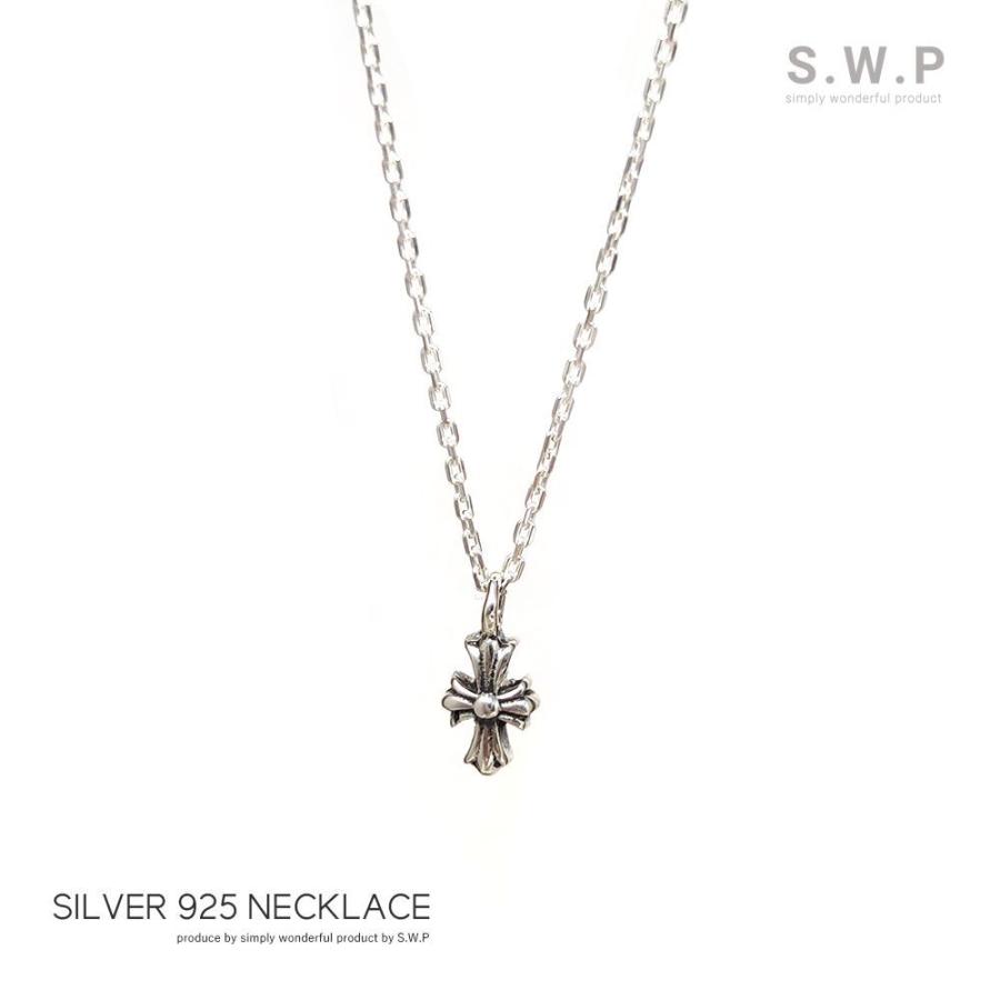 人気メンズシルバーネックレスレディース S925ネックレス S925純銀×ジルコニアの高級感】ネックレス シルバー925 十字架 クロス