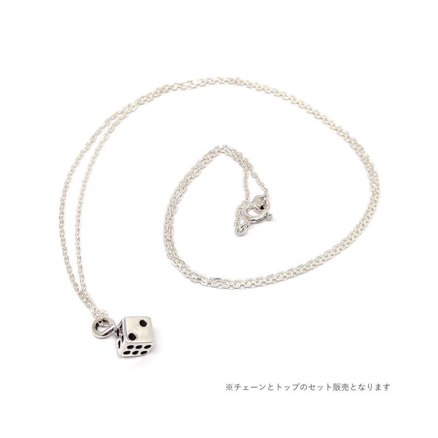 ネックレス メンズ シルバー ダイス ペンダント チェーンネックレス 