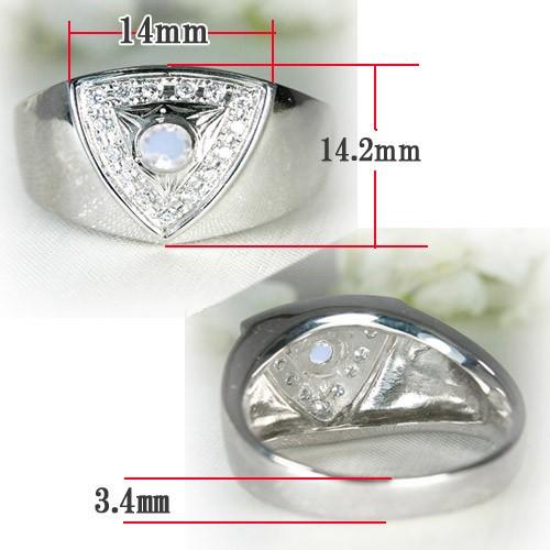 メンズリング 人気 ダイヤモンド 18金 指輪 18K ゴールド ブルームーン