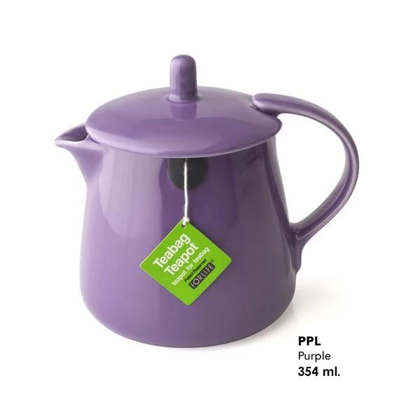 FOR LIFE ティーバッグティーポット Purple 354ml Teabag 2021年秋冬新作 Teapot お茶 ハーブ 高品質新品 おしゃれ シンプル 紅茶