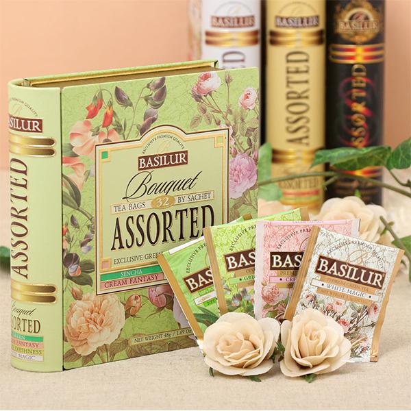 BASILUR バシラー TEA BOOK Bouquet Assorted ティーバッグ 32袋入