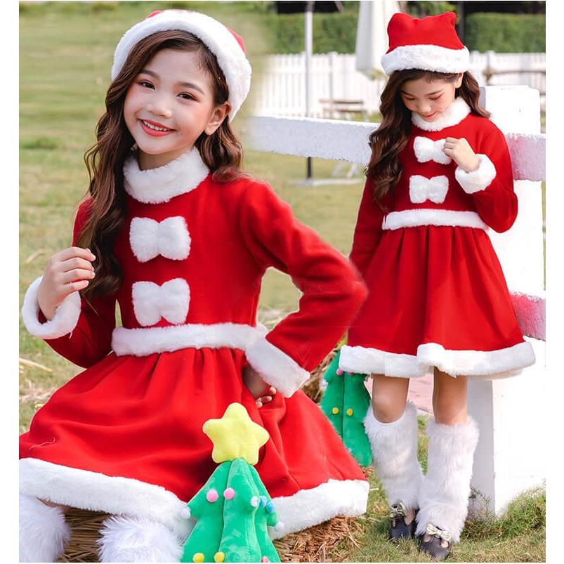 即日発送 ギフト コスプレ コスチューム 子供 キッズ サンタクロース  