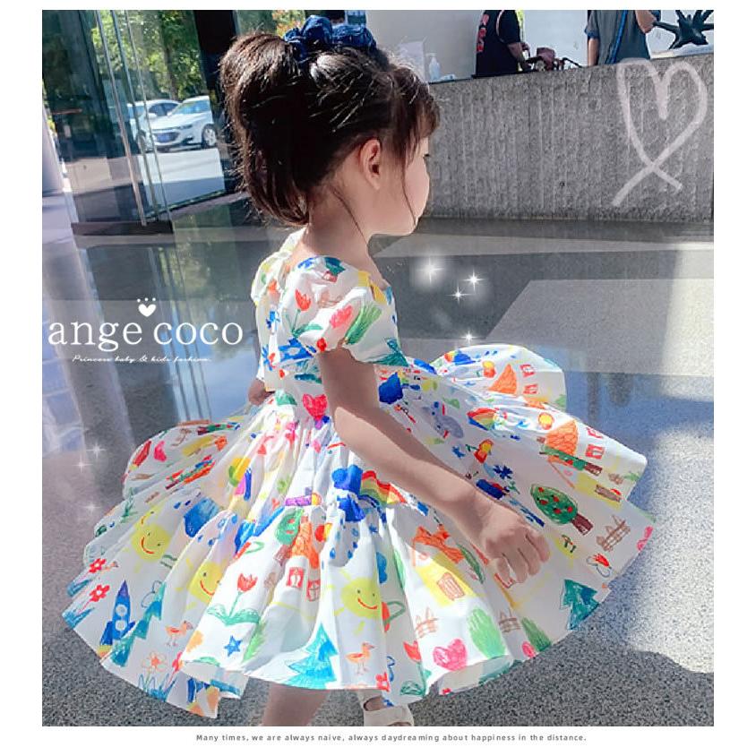 子供 ワンピース チュニック 女の子 ドレス 保育園 服 ナチュラル  