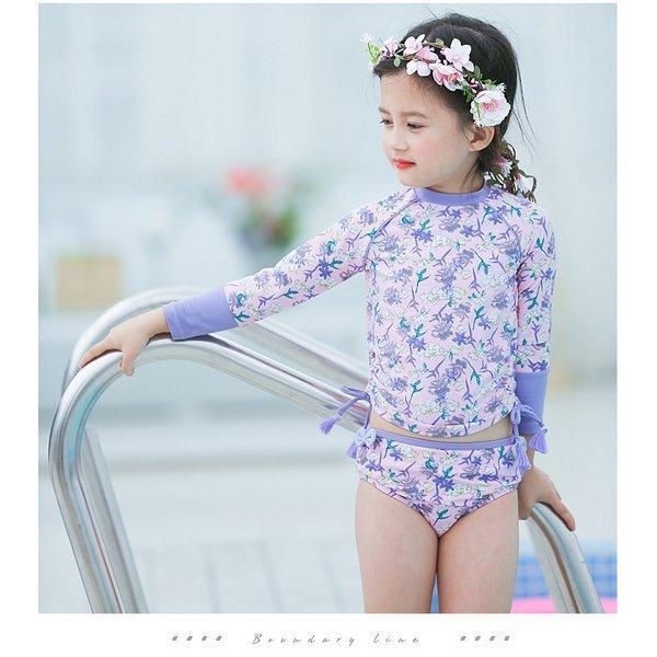 水着 女の子 ラッシュガード ベビー キッズ 赤ちゃん 水遊び おうちプール 海 お家 花柄 子供 子供水着 可愛い 紫外線防止 日焼け防止 An Mi 142 子供ドレス専門店 アンジュココ 通販 Yahoo ショッピング