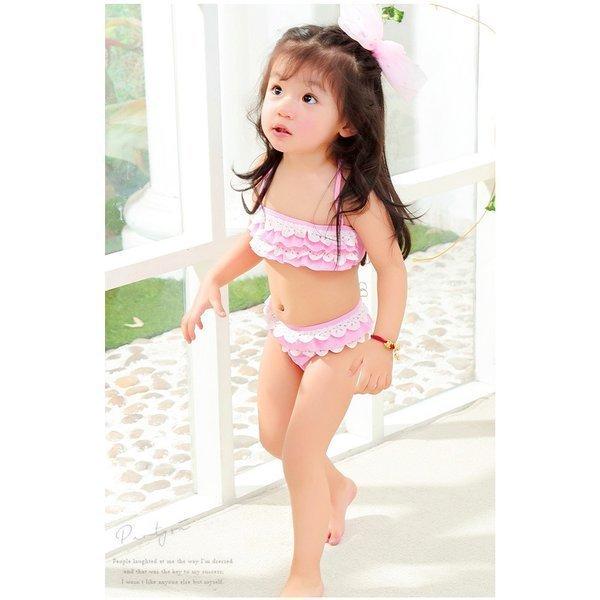水着 女の子 セパレート スイムウェア 上下 おうちプール お家 90 100 110 1 130 140 150 キッズ 子供 子供水着 可愛い 紫外線防止 ビキニ 女児 An Mi 145 子供ドレス専門店 アンジュココ 通販 Yahoo ショッピング