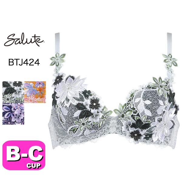 ワコール wacoal サルート salute BTJ424 24シリーズ P-UP プッシュアップタイプ 3/4カップブラジャー  BCカップ｜angeikoma