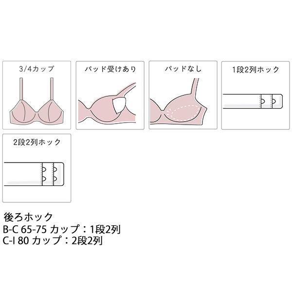 サルート（SALUTE） ワコール wacoal salute BTJ482 82シリーズ