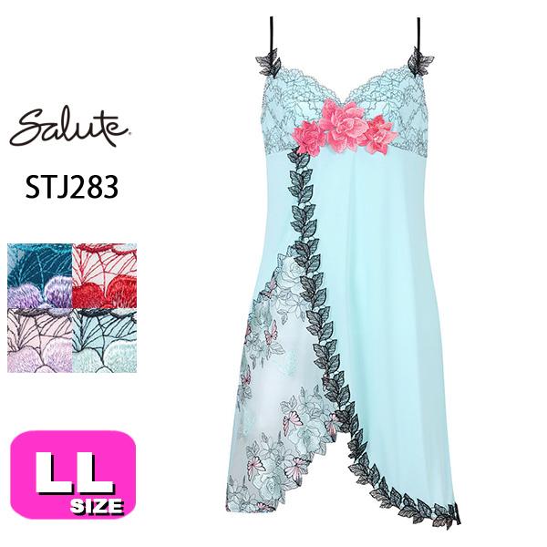 ◆ワコール◆サルート 83グループ スリップ◆L-85◆STJ283◆グリーン◆ サルート（SALUTE） ワコール wacoal salute STJ283 83シリーズ